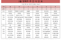 3월 첫째주 식단