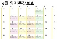 6월 맞춤형 프로그램 계획표