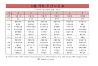 12월 1주차 식단표